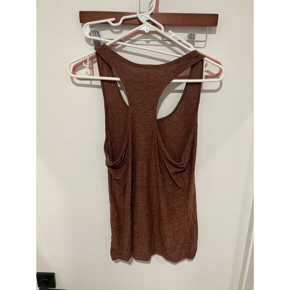 Beyond Yoga Women's Racerback Tank Top, Heather Brown, Large - Picture 2 of 3